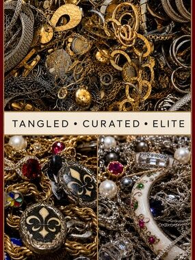 3 LB 3-Way Jewelry Lot | Tangled Curated Elite Gold Silver Reseller Mix